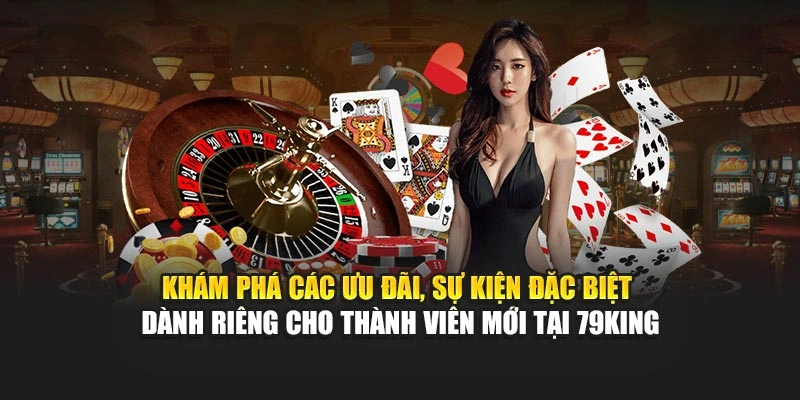Khám phá các ưu đãi, sự kiện đặc biệt dành riêng cho thành viên mới tại 79KING